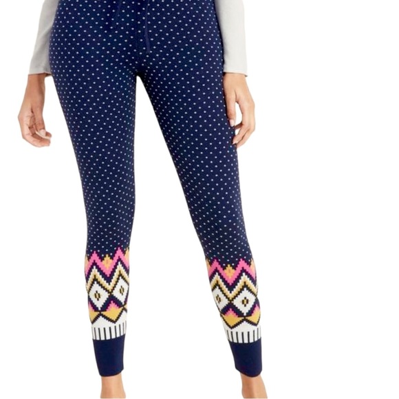 Old Navy | Fair Isle Sweater Leggings Colorful Cozy Lounge Size XXL - Picture 2 of 8